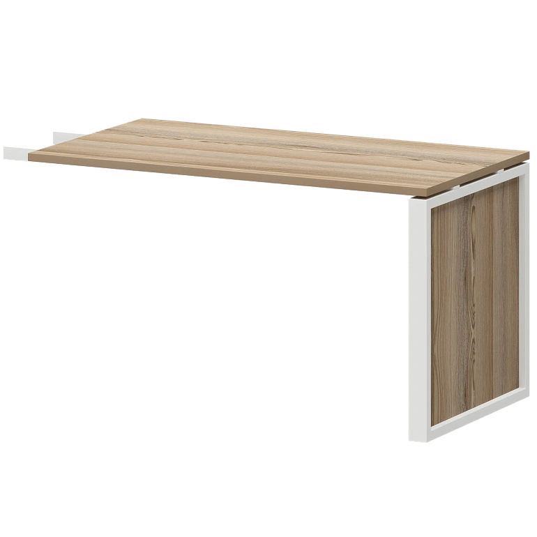 конференц-приставка protech нтм-735 дуб сафари/белый фото