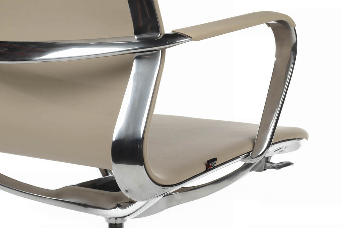 кресло rv design bond fk007-b11-p светло-бежевая экокожа фото