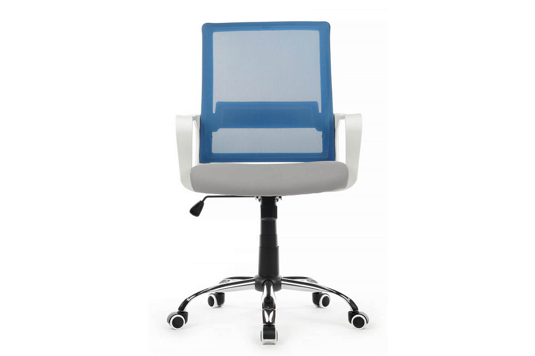 кресло rv chair mint 1029mw синяя сетка / серая ткань фото