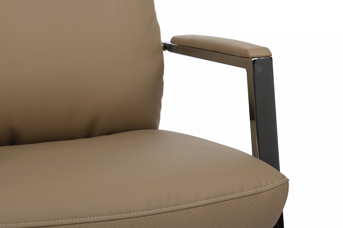 конференц-кресло rv chair leon-sf d916 бежевая экокожа фото