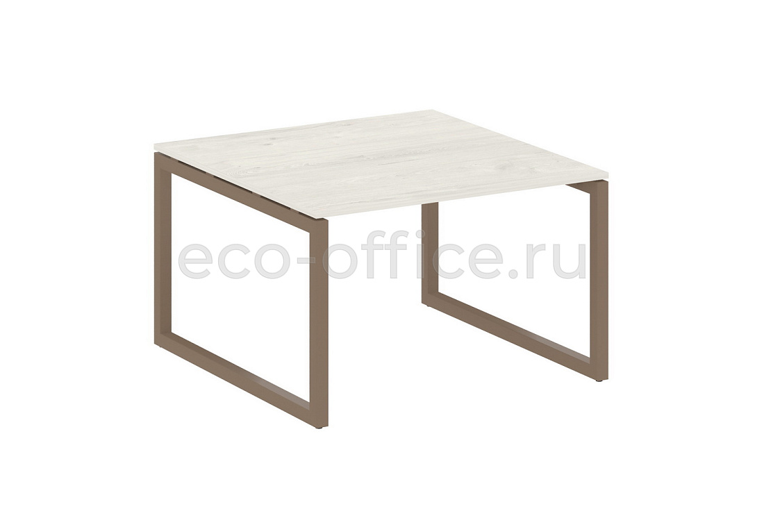 Стол переговорный (1 столешница) METAL SYSTEM QUATTRO 5x5 50БО.ПРГ-1.2 Дуб Наварра / Мокко металл  стоимость