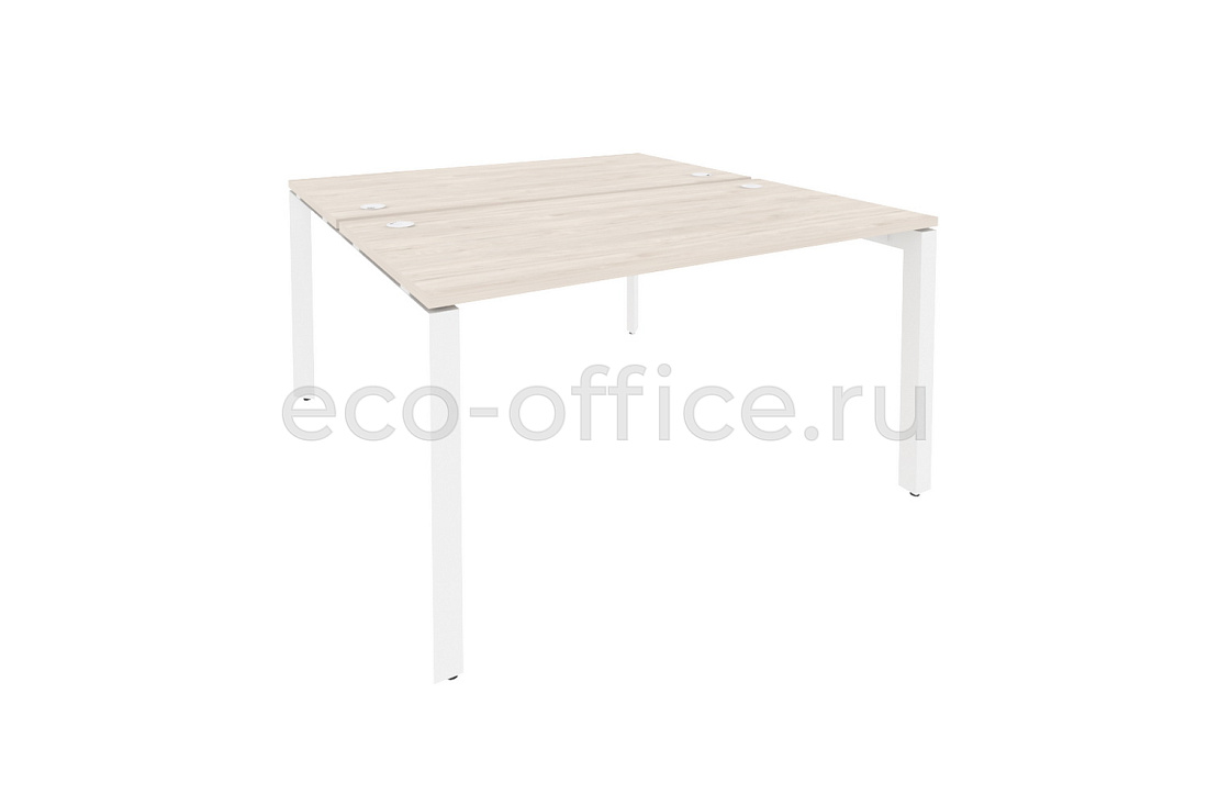 Рабочая станция на П-образном м/к ONIX O.MP-D.RS-2.3.7 Денвер Светлый / Белый металл  купить в Москве