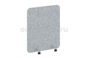 Перегородка на металлических опорах, на роликах R-LINE SOFT AP.R-100-120 Рогожка Romeo 01 / Серый металл фото