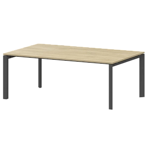 Стол переговорный на металлокаркасе Protech НТМП.П.200.11 Баттл Рок/Антрацит фото