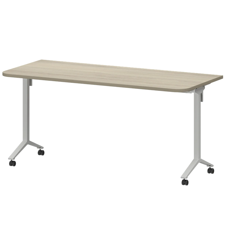 стол мобильный складной радиусный protech мб25-160.70р кронберг/белый фото