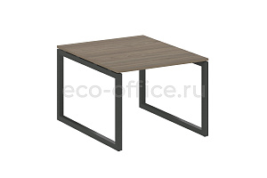 Стол переговорный (1 столешница) METAL SYSTEM QUATTRO 5x5 50БО.ПРГ-1.1 Вяз Благородный / Антрацит металл фото