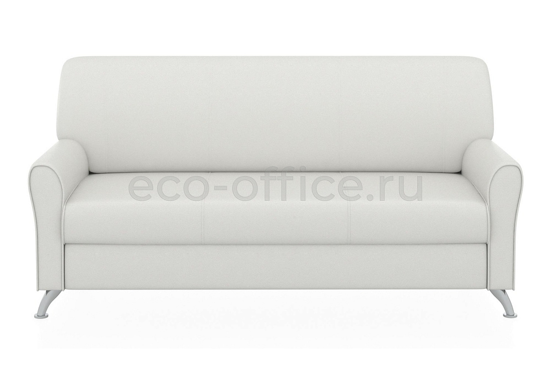 Трехместный диван ЕВРОПА экокожа Euroline 920 Ультра белый купить в Москве