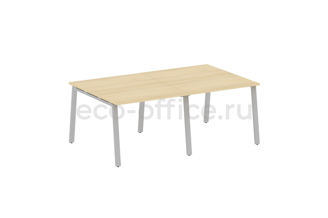 Стол переговорный (2 столешницы) METAL SYSTEM STYLE БА.ПРГ-2.1 Акация Лорка / Серый металл  стоимость