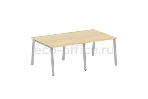 Стол переговорный (2 столешницы) METAL SYSTEM STYLE БА.ПРГ-2.1 Акация Лорка / Серый металл фото