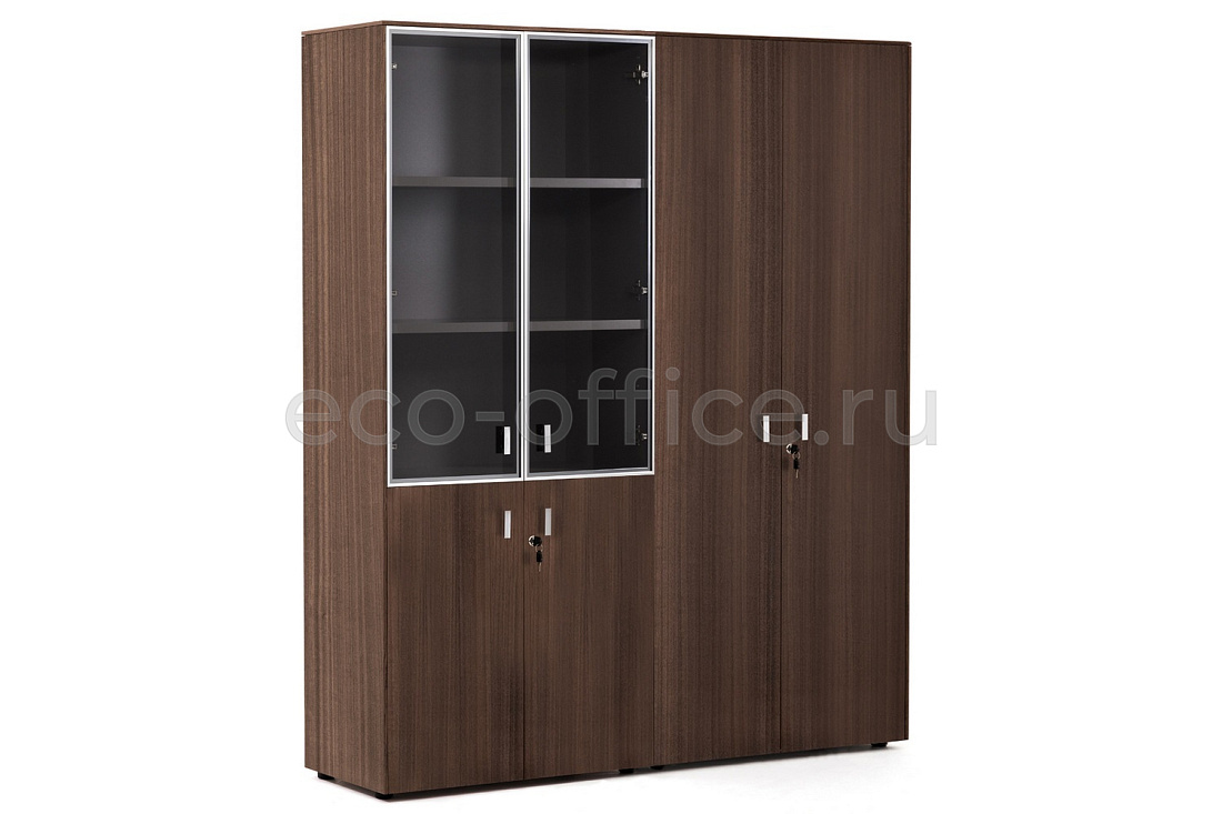 Шкаф комби + для бумаг ENZO 109 726 ECL 51 Эвкалипт / Хром металл  стоимость