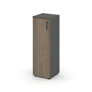Шкаф средний узкий STYLE PROJECT SN.STU-204(L) Антрацит/Вяз Благородный/Черный Ручки фото