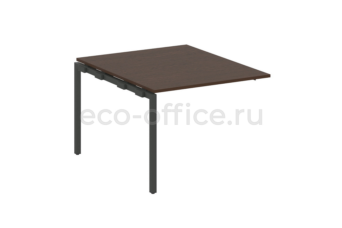 Проходной наборный элемент переговорного стола METAL SYSTEM QUATTRO 4x4 40БП.ППРГ-1 Венге Цаво / Антрацит металл  стоимость