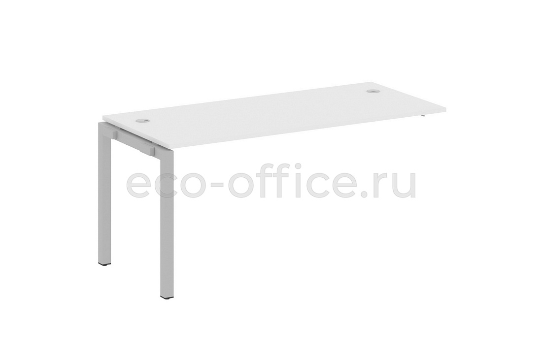 Проходной наборный элемент METAL SYSTEM QUATTRO 5x5 50БП.ПРС-СП-1.4 Белый / Серый металл купить в Москве