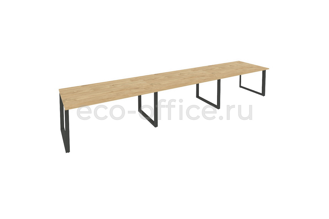 Стол переговорный (3 столешницы) ONIX O.MO-PRG-3.4 Тиквуд Светлый / Антрацит металл  стоимость