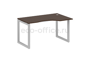 Стол криволинейный правый METAL SYSTEM QUATTRO 5x5 50БО.СА-2 Пр Венге Цаво / Серый металл фото