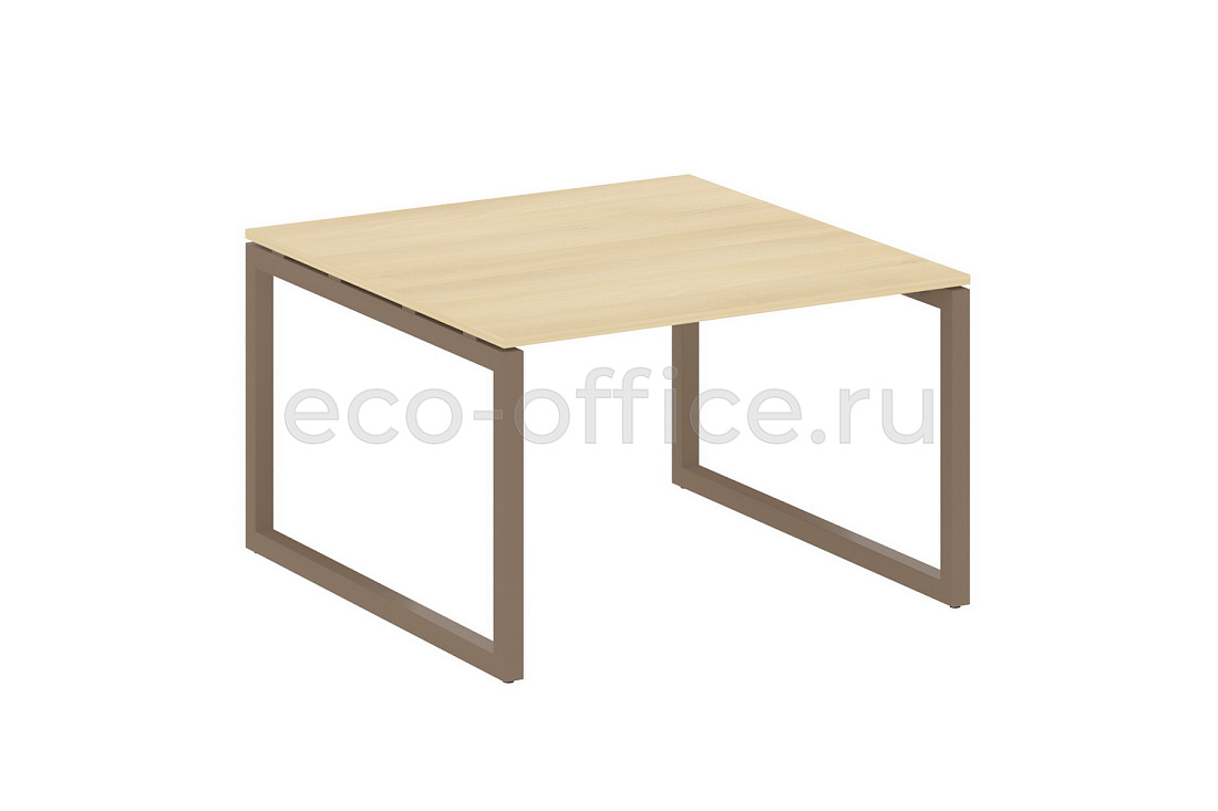 Стол переговорный (1 столешница) METAL SYSTEM QUATTRO 5x5 50БО.ПРГ-1.2 Акация Лорка / Мокко металл  стоимость