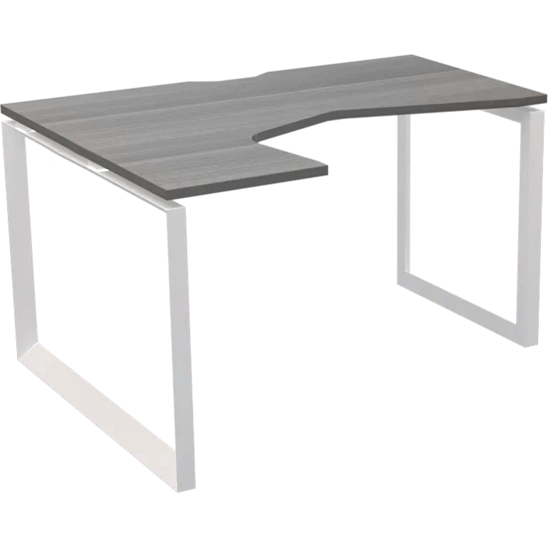 стол эргономичный левый на металлокаркасе protech нтмп.о-060.лв лиственница/белый фото