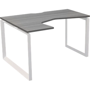 Стол эргономичный левый на металлокаркасе Protech НТМП.О-060.ЛВ Лиственница/Белый фото