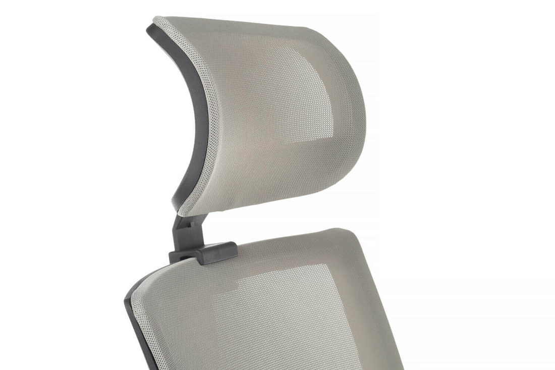кресло rv chair mint 1029hb серая сетка / чёрная ткань фото