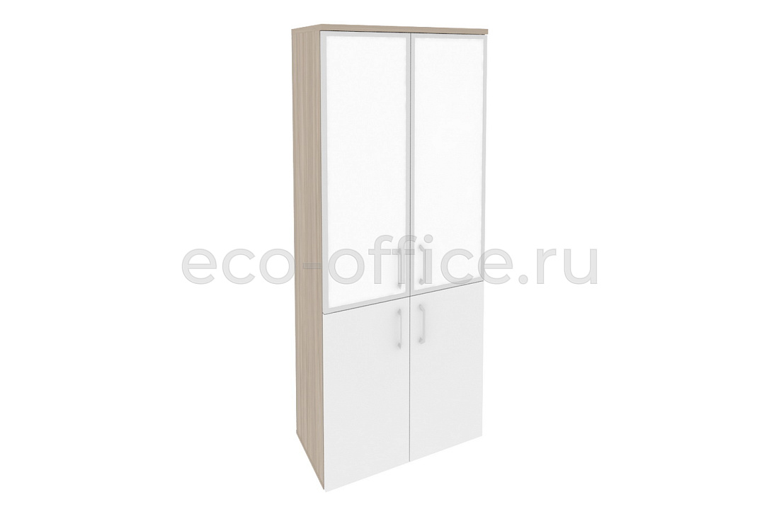 Шкаф высокий широкий ONIX O.ST-1.2 R white Дуб Аттик / Белый Бриллиант купить в Москве