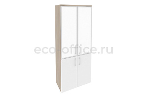 Шкаф высокий широкий ONIX O.ST-1.2 R white Дуб Аттик / Белый Бриллиант фото