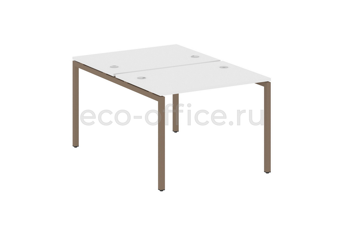 Рабочая станция METAL SYSTEM QUATTRO 4x4 40БП.РАС-СП-2.1 Белый / Мокко металл  стоимость