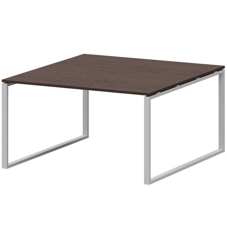 стол переговорный на металлокаркасе protech амп.о-003.123 дуб венге/белый фото