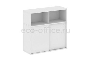 Шкаф-купе приставной (опорный) METAL SYSTEM STYLE Б.ШК-3 T Белый фото
