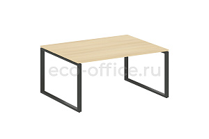Стол переговорный (1 столешница) METAL SYSTEM STYLE БО.ПРГ-1.4 Акация Лорка / Антрацит металл фото