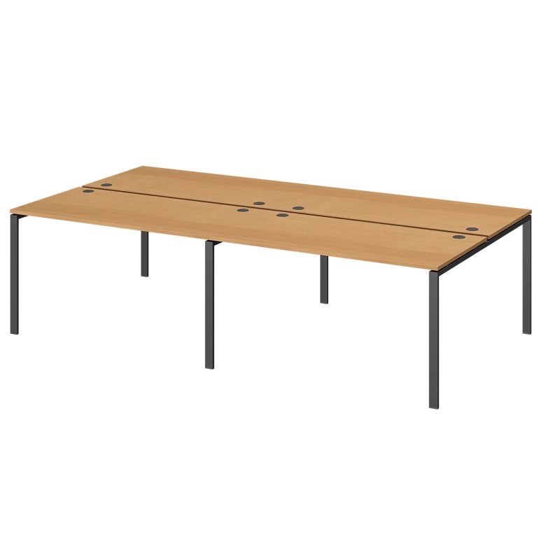 бенч двойной на 4 рабочих места protech амб-004.60-4 ольха/антрацит фото