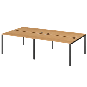 Бенч двойной на 4 рабочих места Protech АМБ-004.60-4 Ольха/Антрацит фото