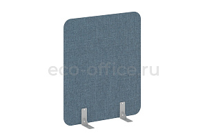 Перегородка на опорах с фетровыми подпятниками R-LINE SOFT AP.F-100-120 Рогожка Romeo 01 / Серый металл фото