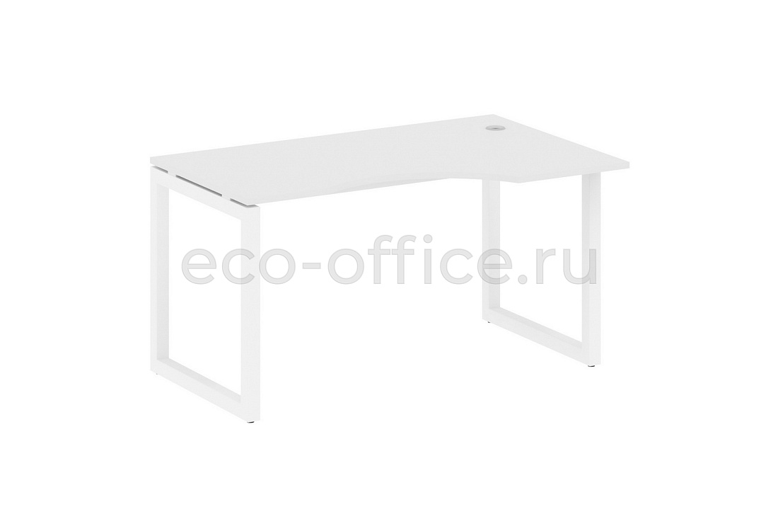 Стол криволинейный правый METAL SYSTEM QUATTRO 5x5 50БО.СА-2 Пр Белый / Белый металл  стоимость