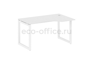 Стол криволинейный правый METAL SYSTEM QUATTRO 5x5 50БО.СА-2 Пр Белый / Белый металл фото