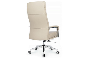 Кресло руководителя RV Chair LEON A916-1 Кремовая экокожа фото