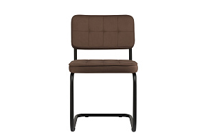Конференц-кресло ECO-CHAIR COLOMBO Comfort CLM-05 Коричневый велюр / Черный металл фото