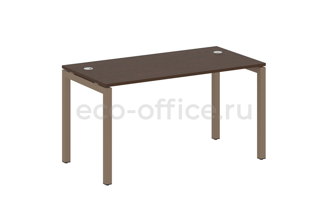 Стол письменный METAL SYSTEM QUATTRO 5x5 50БП.СП-3 Венге Цаво / Мокко металл купить в Москве