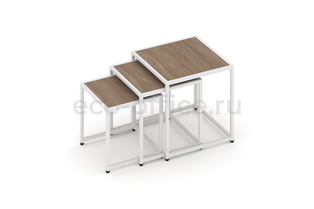 Стол журнальный LOFT VR.L-SJK-45 Дуб Аризона / Белый металл  стоимость