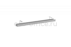 Кабель-канал узкий для стола L1400 METAL SYSTEM STYLE МК-0140 Серый металл фото