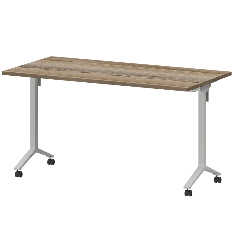 стол мобильный складной protech мб25-140.70 дуб сафари/белый фото