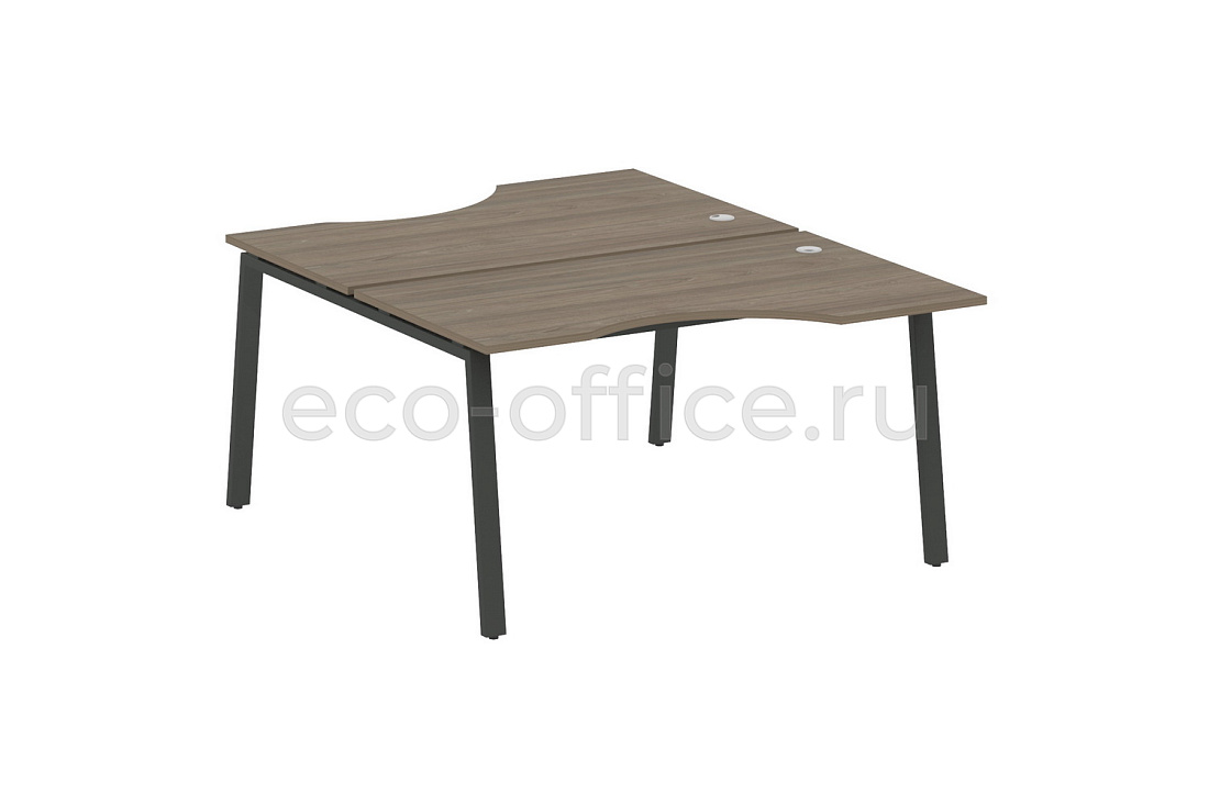 Рабочая станция криволинейная METAL SYSTEM STYLE БА.РАС-СА-2.2 Вяз Благородный / Антрацит металл   стоимость