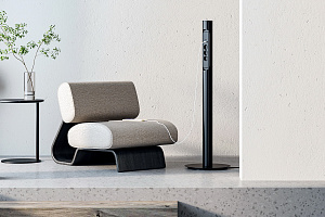 Колонна с розетками tECOnik напольная PS15-3A1U1C-BK Черный фото