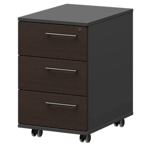 Тумба мобильная/подвесная левая Protech KZT-61L Дуб венге/Графит фото