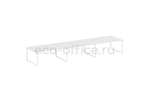 Стол переговорный (3 столешницы) METAL SYSTEM STYLE БО.ПРГ-3.5 Белый / Белый металл фото