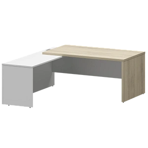 Стол руководителя левый Protech KZP-18L Кронберг/Белый фото