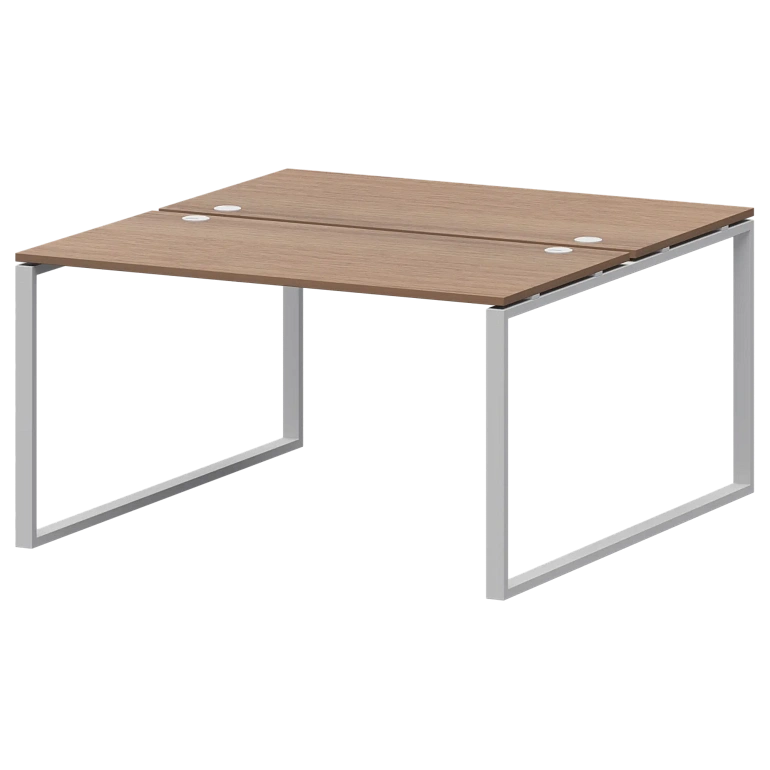 бенч двойной на 2 рабочих места protech амб.о-005 орех/белый фото