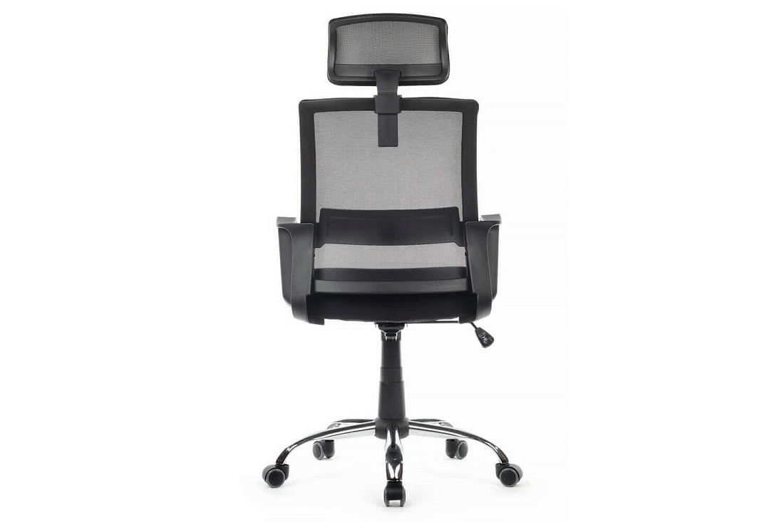 кресло rv chair mint 1029hb чёрная сетка / чёрная ткань фото