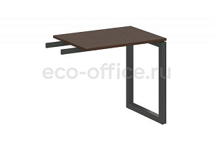 Приставной элемент на О-образном м/к METAL SYSTEM QUATTRO 5x5 50БО.ПР-2 Венге Цаво / Антрацит металл фото