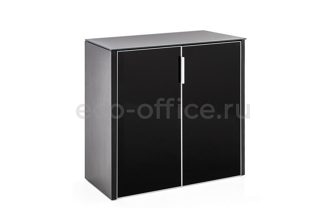 Шкаф низкий 2 двери GALA NEWCRE2/899 CRVt BLACK GLASS  стоимость