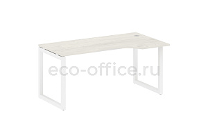 Стол криволинейный правый METAL SYSTEM QUATTRO 5x5 50БО.СА-1 Пр Дуб Наварра / Белый металл фото